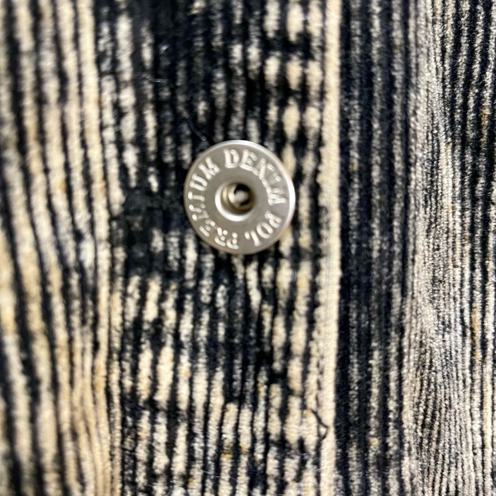 Stella Dallas Oversized Black Corduroy Western Jacket w/ Silver Studs Size L - Picture 6 of 7